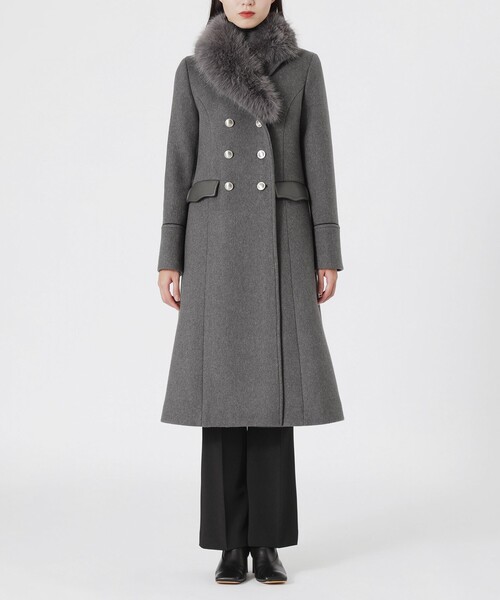 LOVELESS グレー チェスターコート LOVELESS（ラブレス） コート チェスターコート ナポレオンコート