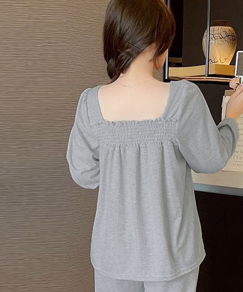 DAY CLOSET パジャマ ルームウェア 「セットアップ」上品フリルで乙女