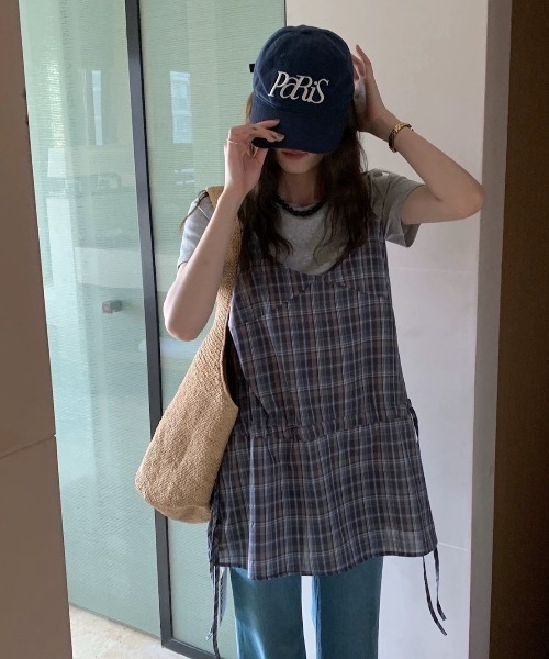 「almo」 「Lampoon」キャミソールワンピース FREE カーキ レディース_画像8