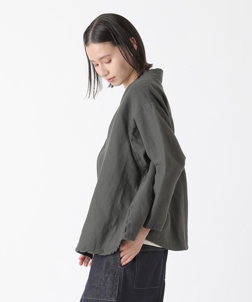 プランテーション　YOORYUU カーディガン　カーキ Plantation（プランテーション） カーディガン ダブルYOORYUU T