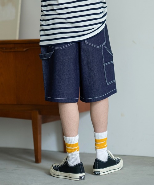 「improves」 「GOJEANS」デニムハーフパンツ MEDIUM ブルー メンズ_画像3