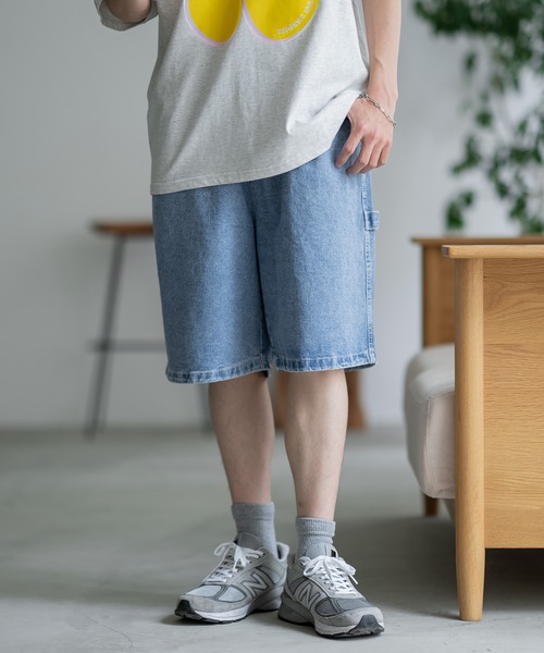 「improves」 「GOJEANS」デニムハーフパンツ MEDIUM ブルー メンズ_画像7