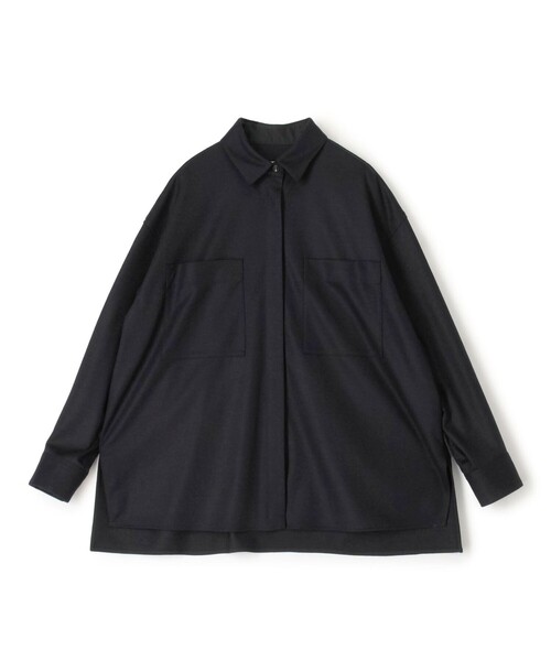 Ballsey（ボールジィ） ブラウス シャツ ウールスムース ビッグシャツ