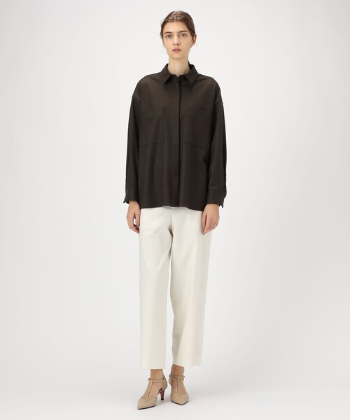 Ballsey（ボールジィ） ブラウス シャツ ウールスムース ビッグシャツ