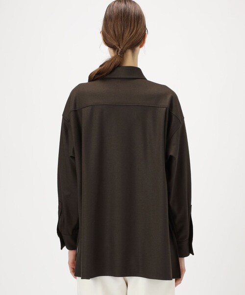 Ballsey（ボールジィ） ブラウス シャツ ウールスムース ビッグシャツ