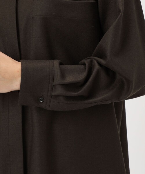 Ballsey（ボールジィ） ブラウス シャツ ウールスムース ビッグシャツ