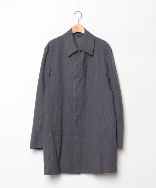 Theory セオリーカシミヤ混 ウール スタンドカラー コート XL グレー Theory セオリーカシミヤ混 ウール スタンドカラー コート XL グレー