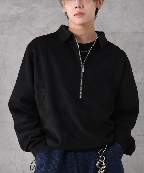 Confirm（コンファーム） ポロシャツ ポリスウェード ディープハーフ