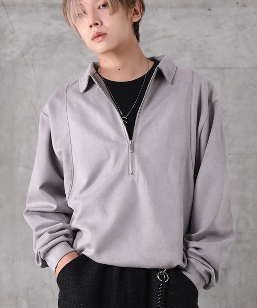 Confirm（コンファーム） ポロシャツ ポリスウェード ディープハーフ