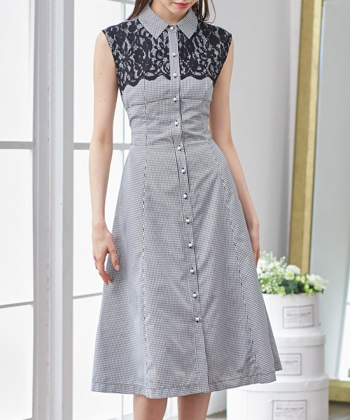 「tocco closet」 ノースリーブワンピース M ブラック レディース_画像5