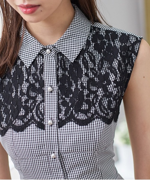 「tocco closet」 ノースリーブワンピース M ブラック レディース_画像6