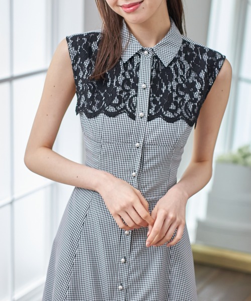 「tocco closet」 ノースリーブワンピース M ブラック レディース_画像9