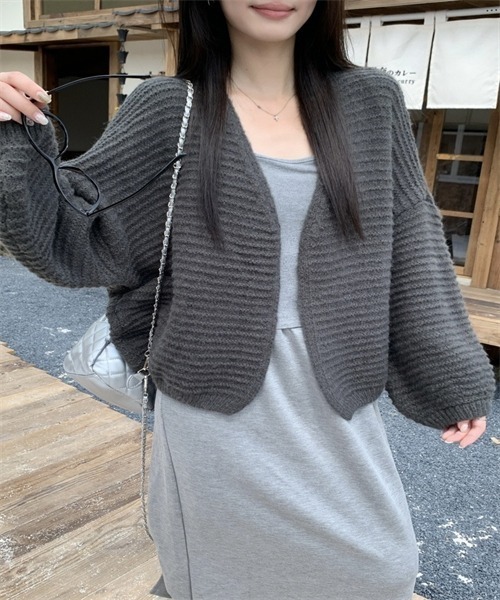 ☆プロフ必読☆　レディース　ニットカーディガン　FREESIZE FREE STYLISTS カーディガン ボタンなしニットカーディガン レディース