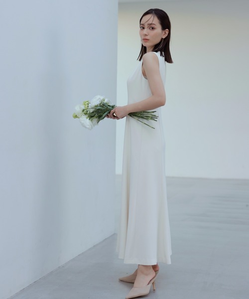 「anuans」 コンビワンピース MEDIUM アイボリー レディース_画像8