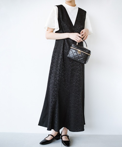 「haco!」 ドッキングワンピース LARGE ブラック系その他 レディース_画像3