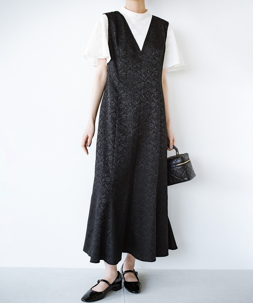 「haco!」 ドッキングワンピース LARGE ブラック系その他 レディース_画像4