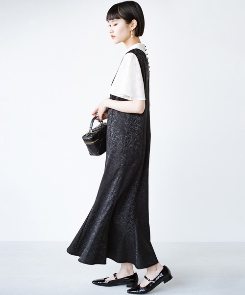 「haco!」 ドッキングワンピース LARGE ブラック系その他 レディース_画像9