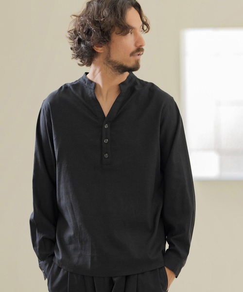 「Magine」 長袖Tシャツ 44 ブラック メンズ_画像4