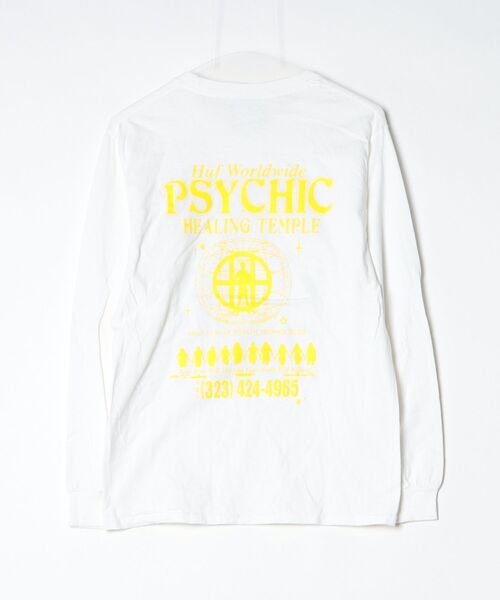 「HUF」 長袖カットソー S ホワイト レディース_画像2