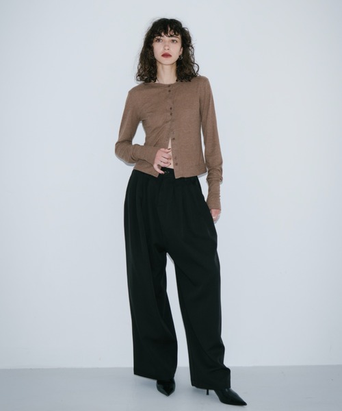 「HANNE」 カーディガン FREE ネイビー レディース_画像7