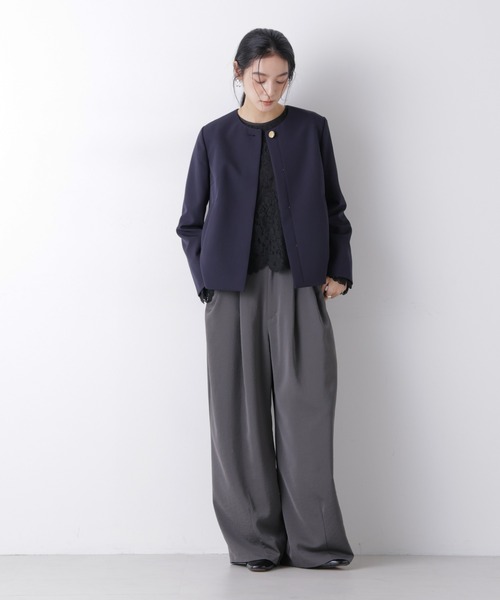 NANO universe（ナノ・ユニバース） ジャケット ノーカラージャケット