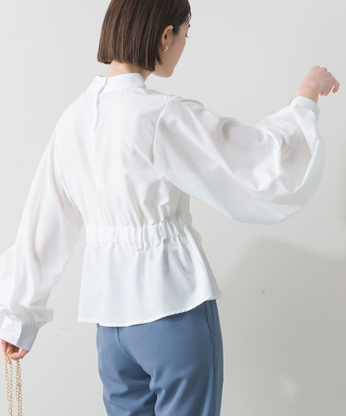 「terrace」 長袖ブラウス MEDIUM グレイッシュベージュ レディース_画像5