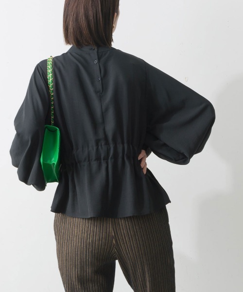 「terrace」 長袖ブラウス MEDIUM グレイッシュベージュ レディース_画像8