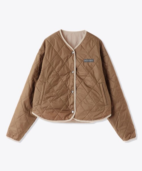 コロンビア パファージャケット 中綿 ブラウン　M ナイロン ダウン ドロー Columbia（コロンビア） ジャケット M ブラウン レディース : ZOZOTOWN