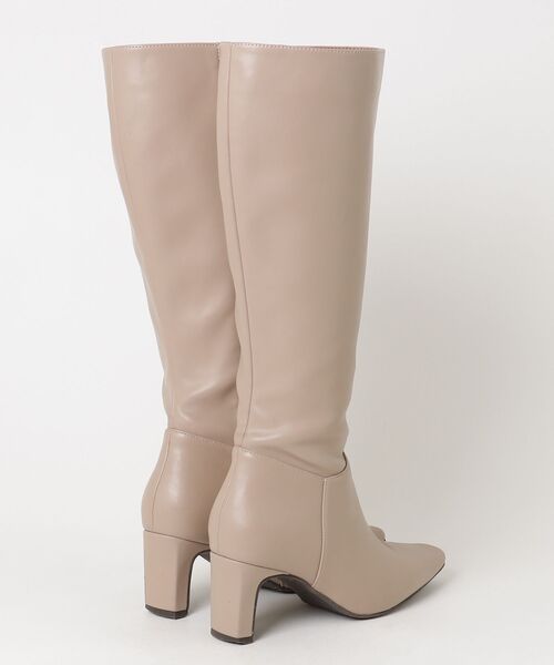 「RANDA」 ロングブーツ M ベージュ レディース_画像2