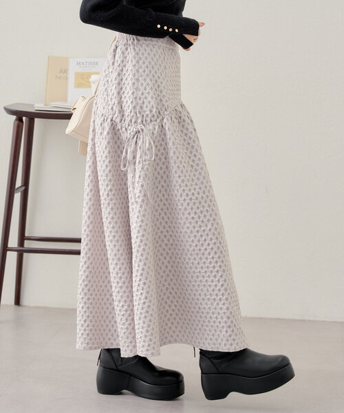 「Chico」 フレアスカート FREE ホワイト レディース_画像2