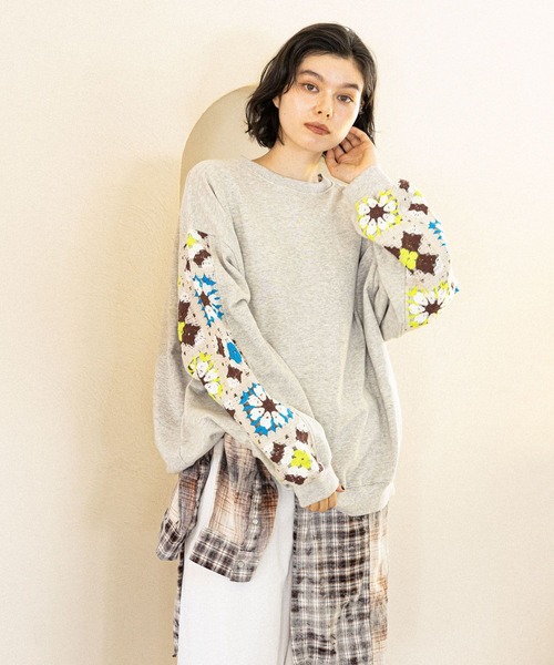 niko and…（ニコアンド） スウェットカットソー LARGE グレー