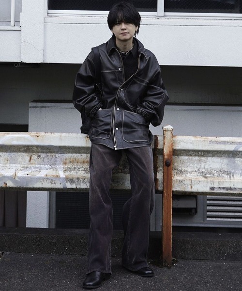 LIDnM（リドム） パンツ SUNBURN AGED CORDUROY PANTS メンズ