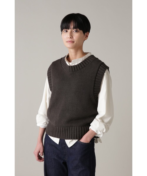 MHL.（エムエイチエル） 半袖ニット 2 ベージュ レディース : ZOZOTOWN 