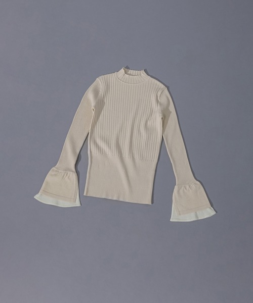 「ROSE BUD」 長袖ニット ONE SIZE ホワイト レディース_画像3