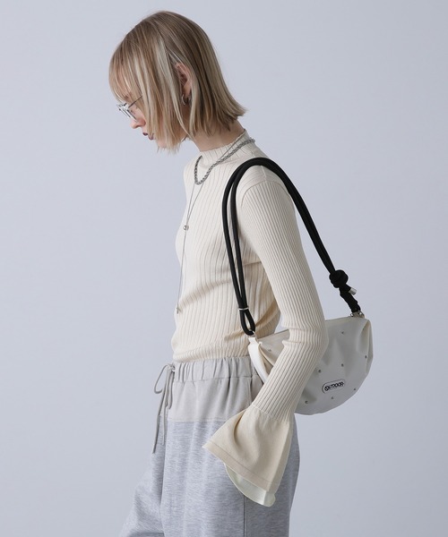 「ROSE BUD」 長袖ニット ONE SIZE ホワイト レディース_画像7