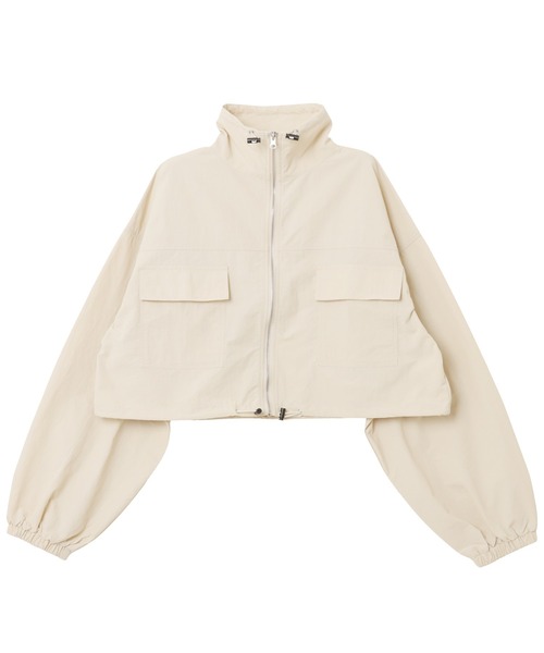 「andme」 「alma design」ナイロンブルゾン FREE キナリ レディース_画像5