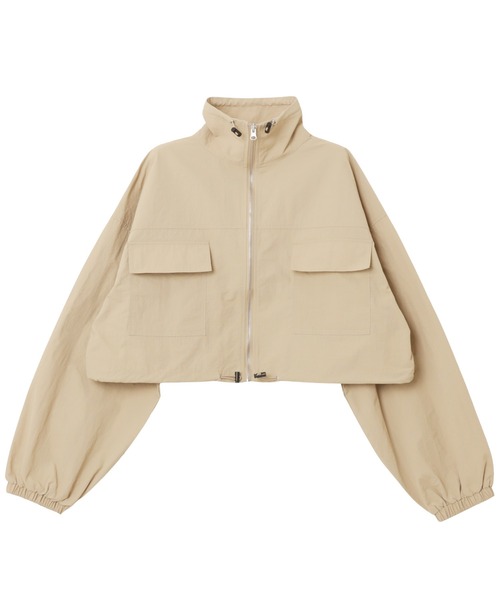 「andme」 「alma design」ナイロンブルゾン FREE キナリ レディース_画像6