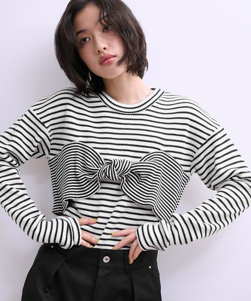 ADAM ET ROPE'（アダムエロペ） tシャツ 「WEB限定」ツイストビスチェ