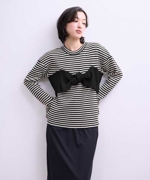 ADAM ET ROPE'（アダムエロペ） tシャツ 「WEB限定」ツイストビスチェ