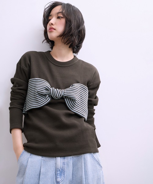 ADAM ET ROPE'（アダムエロペ） tシャツ 「WEB限定」ツイストビスチェ