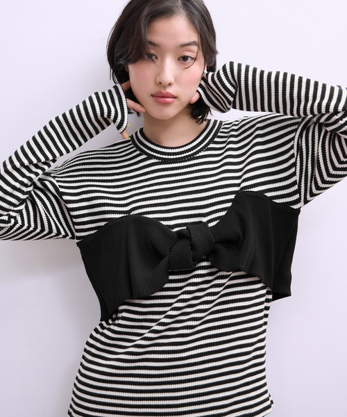 ADAM ET ROPE'（アダムエロペ） tシャツ 「WEB限定」ツイストビスチェ