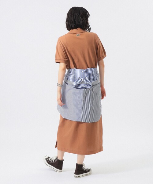 ビームス別注ラコステポロワンピース　ブラック　38 美品✨ラコステ×ビームスボーイ別注 ピケワンピース ポロワンピース