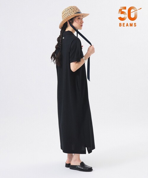 ビームス別注ラコステポロワンピース　ブラック　38 LACOSTE（ラコステ） ワンピース 「別注」LACOSTE / ポロ ワンピース