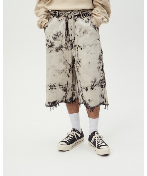 DISCOVERED（ディスカバード） ジーンズ BLEACH HAKAMA SHORTS メンズ