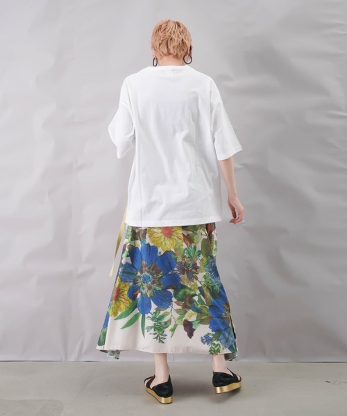 「blanc basque」 半袖Tシャツ FREE ベージュ レディース_画像5
