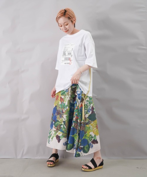「blanc basque」 半袖Tシャツ FREE ベージュ レディース_画像9