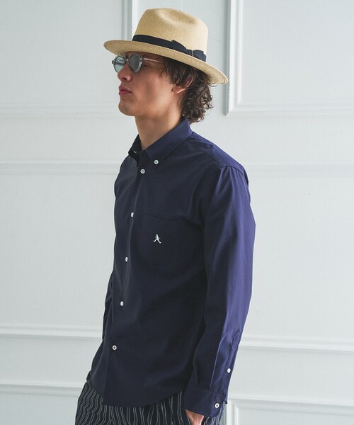L*3様 Joker Brand タッチダウンフットボールシャツ ネイビー TAKEO KIKUCHI（タケオキクチ） シャツ 「BOWLER HAT LABEL」ボーラー