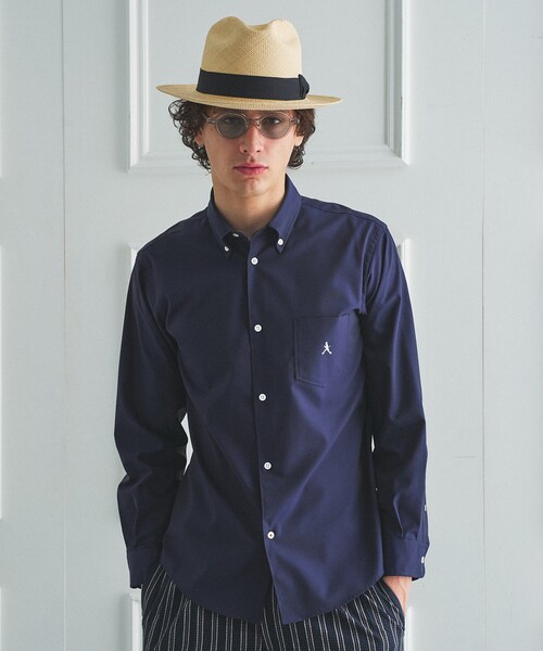 L*3様 Joker Brand タッチダウンフットボールシャツ ネイビー TAKEO KIKUCHI（タケオキクチ） シャツ 「BOWLER HAT LABEL」ボーラー