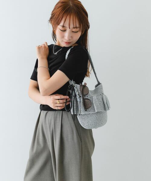 【美品】RODO ロド italy クロコ型押　ワンショルダーバッグ RODE SKO（ロデスコ） ショルダーバッグ バッグ ワンハンドルフリル
