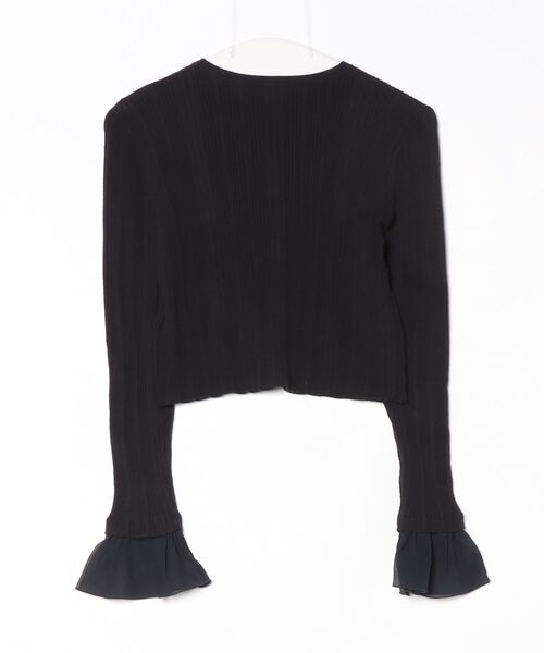 「MERCURYDUO」 ニットカーディガン FREE ネイビー レディース_画像2